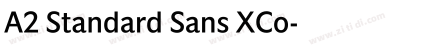 A2 Standard Sans XCo字体转换 A2 Standard Sans XCo字体转换